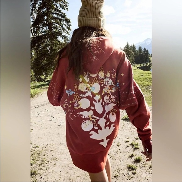 Free People At My Best Embroidered Hoodie - Picture 4 of 8